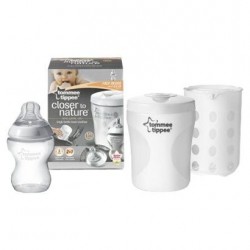 TOMMEE TIPPEE Cestovný sterilizátor pre jednu fľašu + fľaša