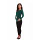 MAMIMODE Tričko s motívom Baby Fusse Dark Green