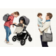 STOKKE Prebaľovacia taška black melange