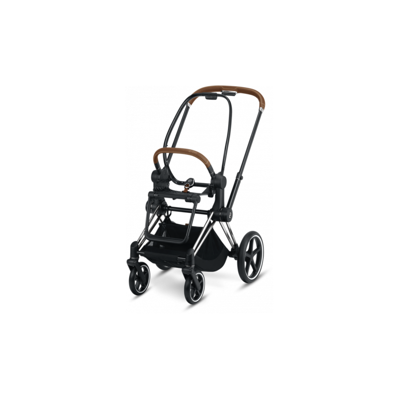 CYBEX Priam+Sedadlo new chrome/hnedá rukoväť