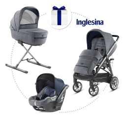 INGLESINA Aptica Quattro 4 v 1, športový kočík, hlboká vanička, autosedačka niagara blue