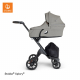 STOKKE Xplory V6 Black/Brown Športový kočík, hlboká vanička brushed grey