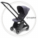 BUGABOO Ant Podvozok BLACK poťah športového sedadla STEEL BLUE strieška STEEL BLUE