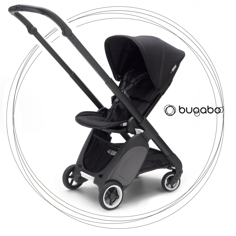 BUGABOO Ant Podvozok BLACK, poťah športového sedadla BLACK strieška BLACK