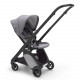 BUGABOO Ant Podvozok BLACK poťah športového sedadla GREY MELANGE strieška GREY MELANGE