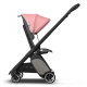 BUGABOO Ant Podvozok BLACK poťah športového sedadla GREY MELANGE strieška PINK MELANGE