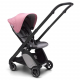 BUGABOO Ant Podvozok BLACK poťah športového sedadla GREY MELANGE strieška PINK MELANGE