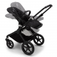 BUGABOO Fox 2 - 2. kombinácia Podvozok BLACK, poťah športového sedadla, hlboká vanička BLACK strieška BLACK