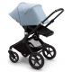 BUGABOO Fox 2 - 2. kombinácia Podvozok BLACK, poťah športového sedadla, hlboká vanička BLACK strieška VAPOR BLUE