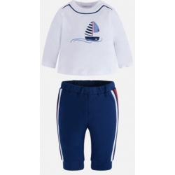 MAYORAL tepláky + tričko Azul sport 2-4m