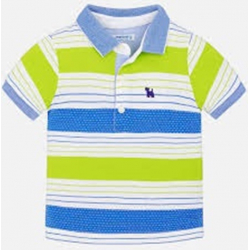 MAYORAL Tričko stripes Polo so psíkom č.98