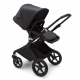 BUGABOO Fox 2 - 2. kombinácia Mineral Colection Podvozok BLACK, poťah športového sedadla, hlboká vanička, strieška Washed Black