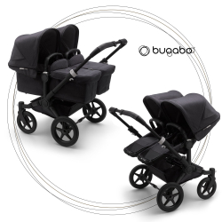 BUGABOO Donkey 3 Twin Mineral Colection Washed Black