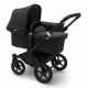 BUGABOO Donkey 3 Mono 2. kombinácia Podvozok Black poťah športového sedadla, hlboká vanička strieška Washed Black