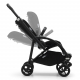 BUGABOO Bee 6 Podvozok BLACK poťah športového sedadla BLACK strieška BLACK