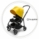 BUGABOO Bee 6 Podvozok BLACK poťah športového sedadla BLACK strieška LEMON YELLOW