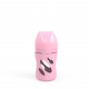 TWISTSHAKE Dojčenská fľaša Anti-Colic sklenená 180ml (cuml.S) - Pastelovo ružová
