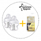 TOMMEE TIPPEE Set Fľaša 150 ml 2ks + Cumlíky pre Fľaše VARIFLOW 0m+ 2ks