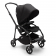 BUGABOO Bee6 - 2 kombinácia podvozok BLACK, poťah športového sedadla BLACK, hlboká vanička BLACK, strieška BLACK