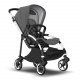 BUGABOO Bee6 - 2 kombinácia podvozok ALU, poťah športového sedadla GREY, hlboká vanička GREY MELANGE, strieška GREY MELANGE