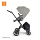 STOKKE XPLORY V6 Black/Brown športový kočík, hlboká vanička, autosedačka