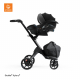 STOKKE XPLORY V6 Black/Brown športový kočík, hlboká vanička, autosedačka