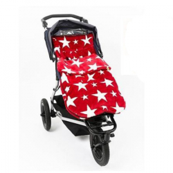 BuggySnuggle Fusak Fur Red/White Stars