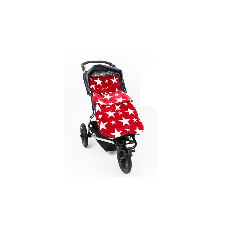 BuggySnuggle Fusak Fur Red/White Stars