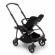 BUGABOO Bee 6 Podvozok BLACK poťah športového sedadla BLACK strieška GREY MELANGE