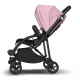 BUGABOO Bee 6 Podvozok BLACK poťah športového sedadla BLACK strieška SOFT PINK