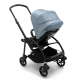 BUGABOO Bee 6 Podvozok BLACK poťah športového sedadla BLACK strieška VAPOR BLUE