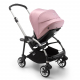 BUGABOO Bee 6 Podvozok ALU poťah športového sedadla GREY strieška SOFT PINK