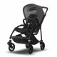 BUGABOO Bee 6 Podvozok BLACK poťah športového sedadla BLACK strieška GREY MELANGE