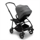 BUGABOO Bee 6 Podvozok BLACK poťah športového sedadla BLACK strieška GREY MELANGE