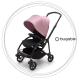 BUGABOO Bee 6 Podvozok BLACK poťah športového sedadla BLACK strieška SOFT PINK