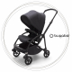 BUGABOO Bee 6 Mineral Podvozok BLACK poťah športového sedadla WASHED BLACK strieška WASHED BLACK