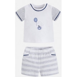 MAYORAL Set tričko + kraťasy Perla Vig Stripes veľ. 1-2m