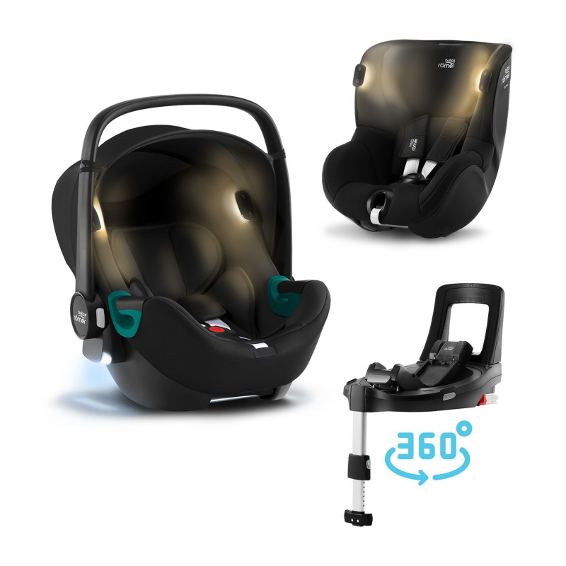 BRITAX-ROMER Baby-Safe iSense+Báze FLEX BASE Isense+autosedačka DUALFIX iSense - Space Black