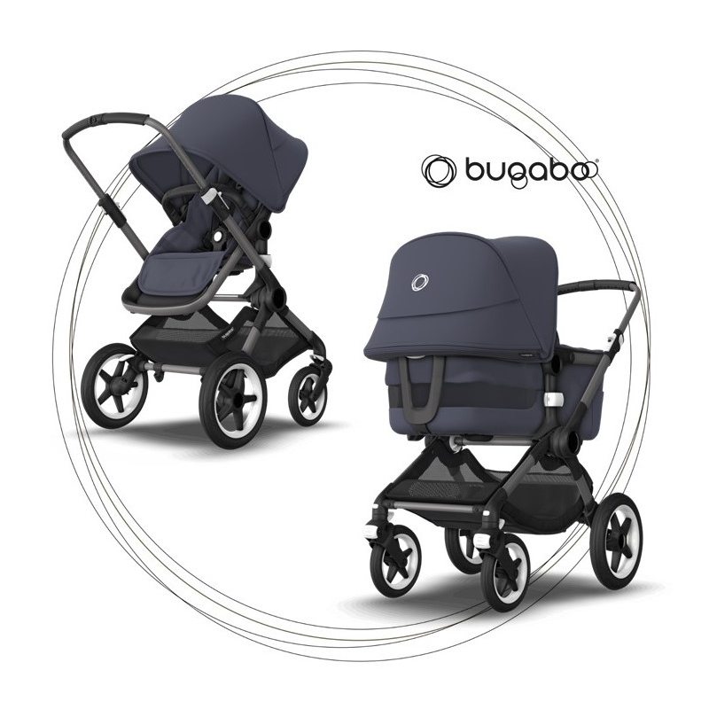 BUGABOO Fox 3 - 2. kombinácia Podvozok Graphite / Stormy Blue