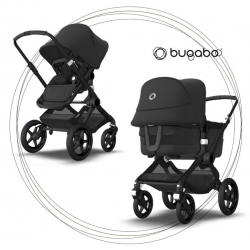 2. kombinácia BUGABOO Fox 3 - Podvozok Black / Midnight Black