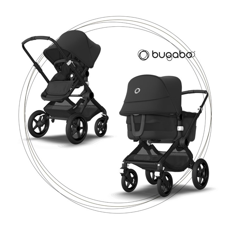 BUGABOO Fox 3 - 2. kombinácia Podvozok Black / Black