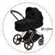 CYBEX PRIAM Rose Gold / Lux Deep black - hlboký kočík