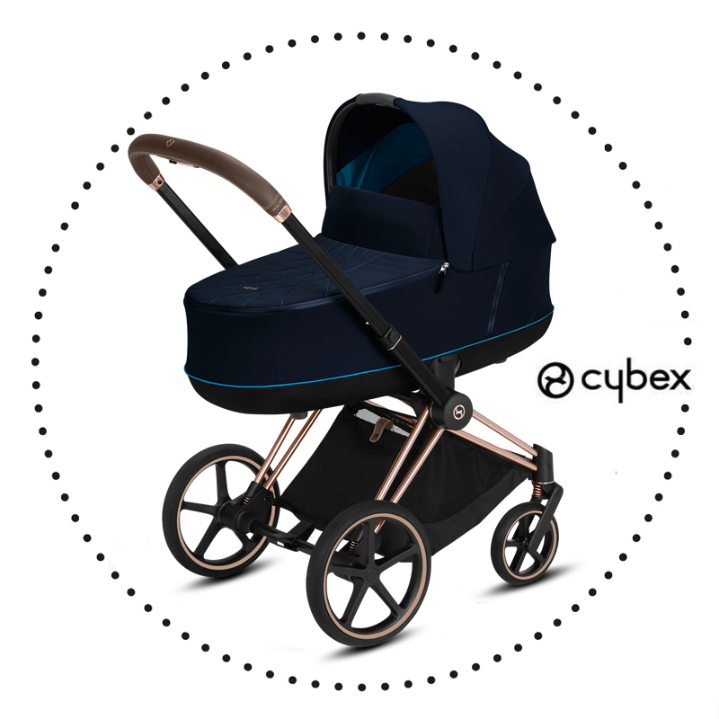 CYBEX PRIAM Rose Gold / Lux Nautical Blue - hlboký kočík