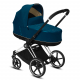 CYBEX PRIAM Matt Black / Lux Mountain Blue - hlboký kočík