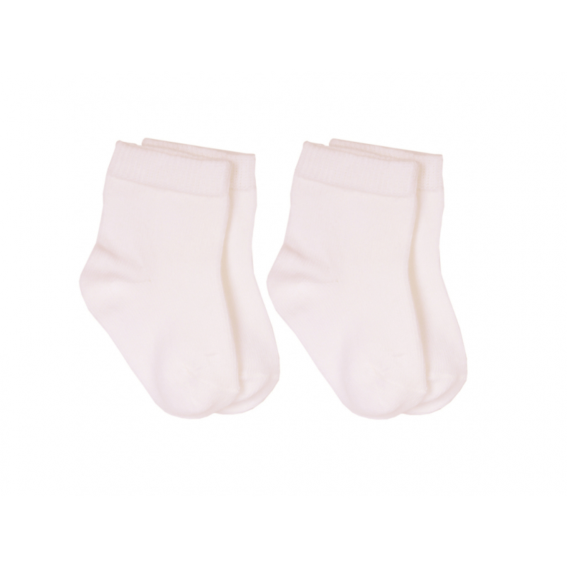 KITIKATE Ponožky Organic ecru-ecru 6-12m