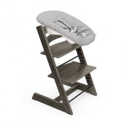Set STOKKE Tripp Trapp Jedálenská stolička + Newborn set - Hazy grey