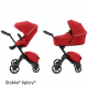 STOKKE Xplory X Black/Black Športový kočík, hlboká vanička ruby red