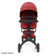 STOKKE Xplory X Black/Black Športový kočík, hlboká vanička ruby red