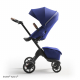 STOKKE Xplory X Black/Black Športový kočík, hlboká vanička royal blue