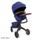 STOKKE Xplory X Black/Black Športový kočík, hlboká vanička royal blue